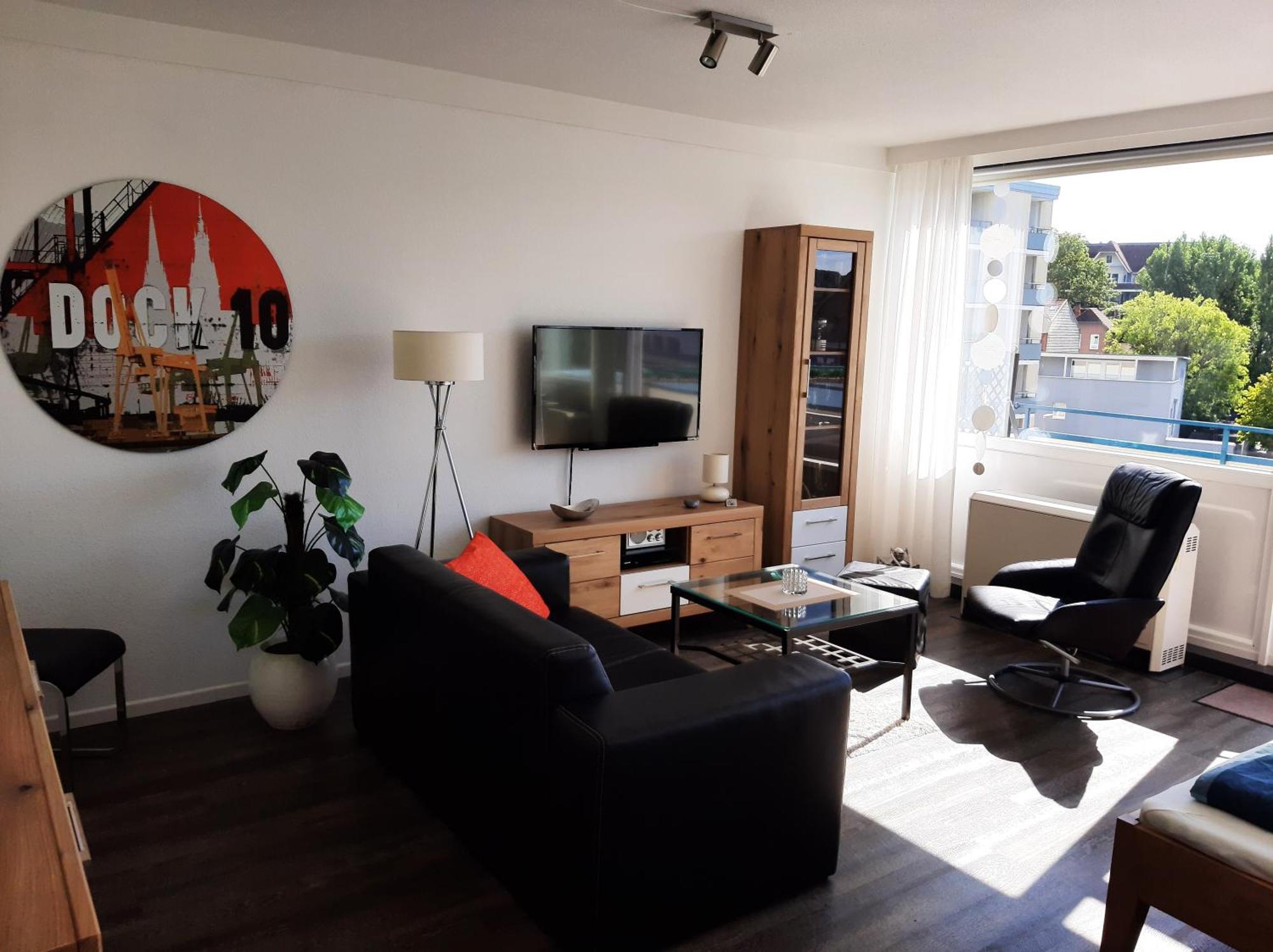 Penthouse Ferienwohnung Auszeit, Gerne Mit Hund, Wlan Inkl. Laboe Luaran gambar